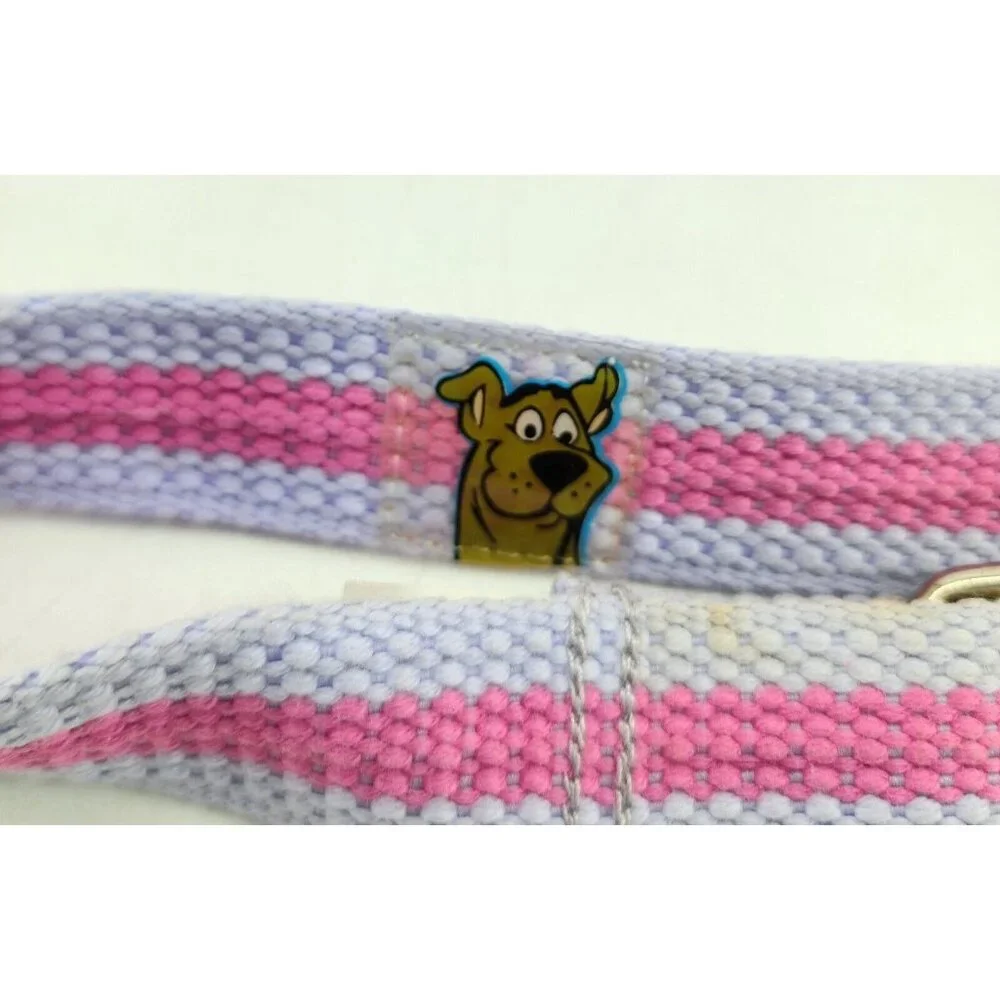 NEW 2001 Scooby-Doo Where R-U? Pink & Purple Woven Belt‎ Youth OSFA Warner Bros
